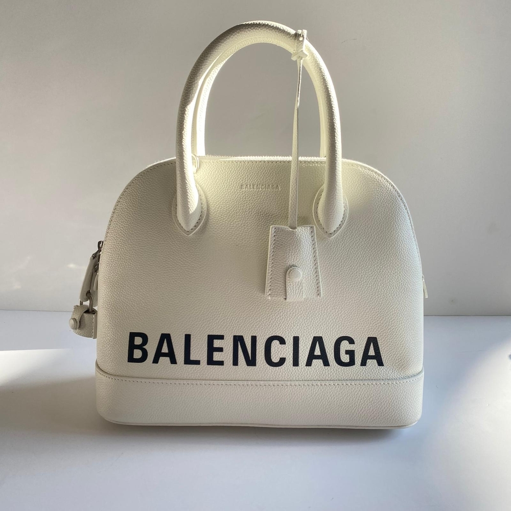 Balenciaga White Women's Bag Ville top handle with removable strap medium